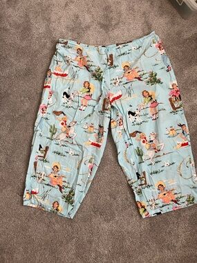 RARE! VINTAGE Nick and Nora Cowgirl Pajama Pants